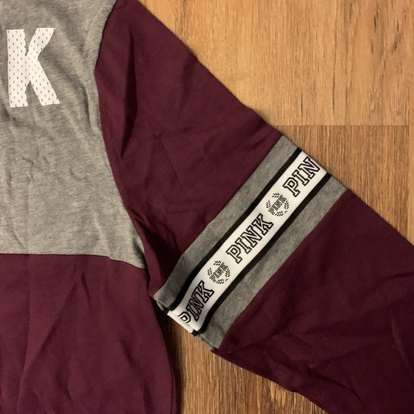 VS Pink Vintage 3/4 Sleeve Tee Large - Picture 5 of 6